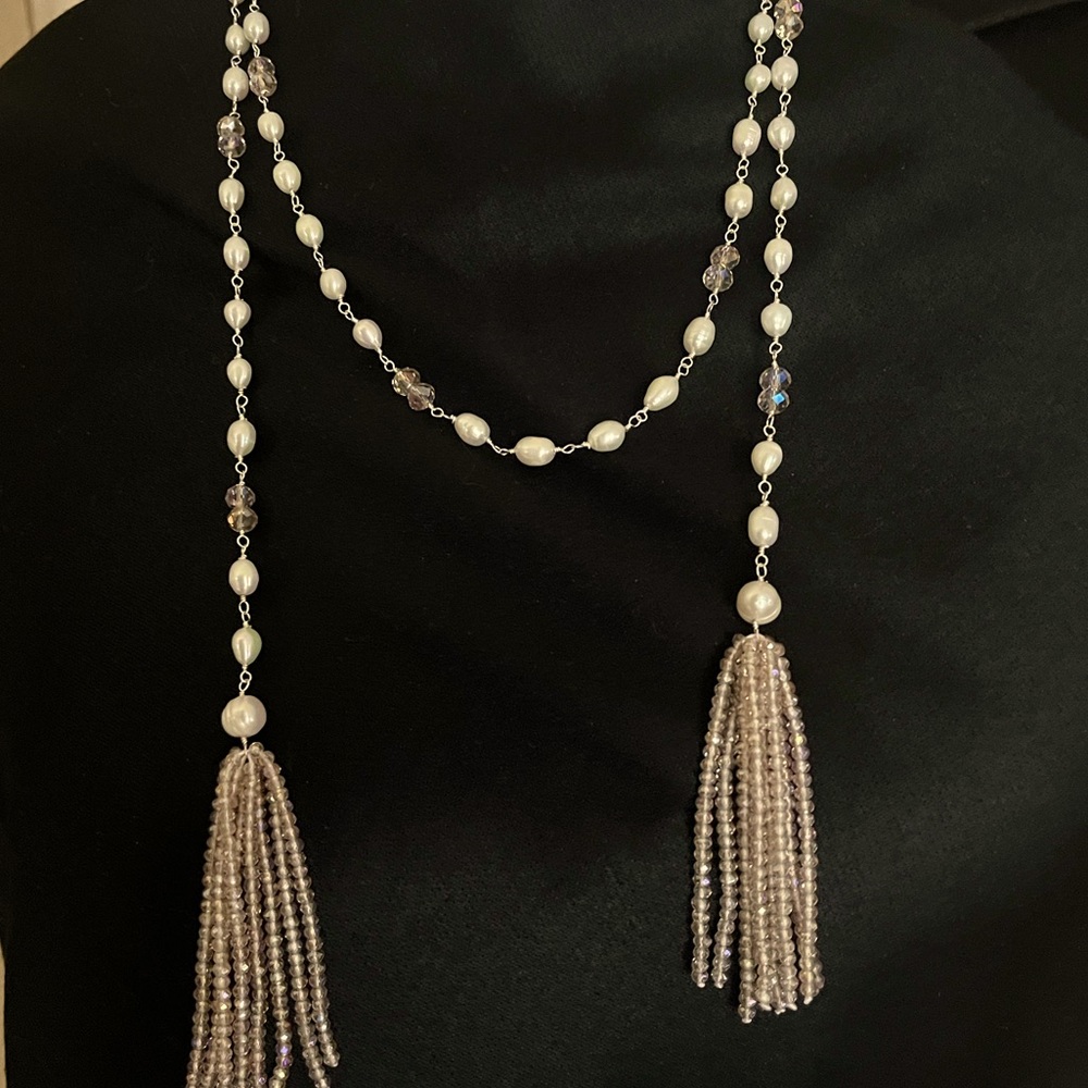 Lariat Beaded Necklace